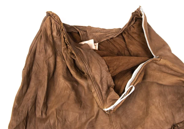 COMME des GARCONS Dyed Lamb Skin Skirt K-166052_006