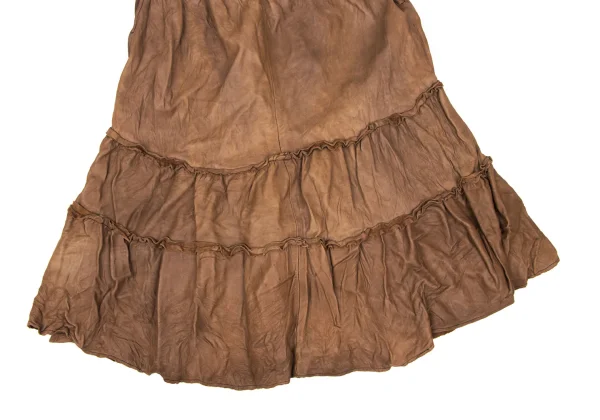 COMME des GARCONS Dyed Lamb Skin Skirt K-166052_007