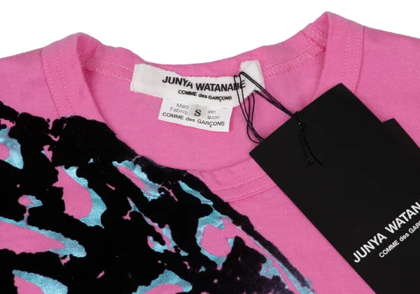 JUNYA WATANABE COMME des GARCONS Butterfly Flocked Print T-shirt K-166056_003
