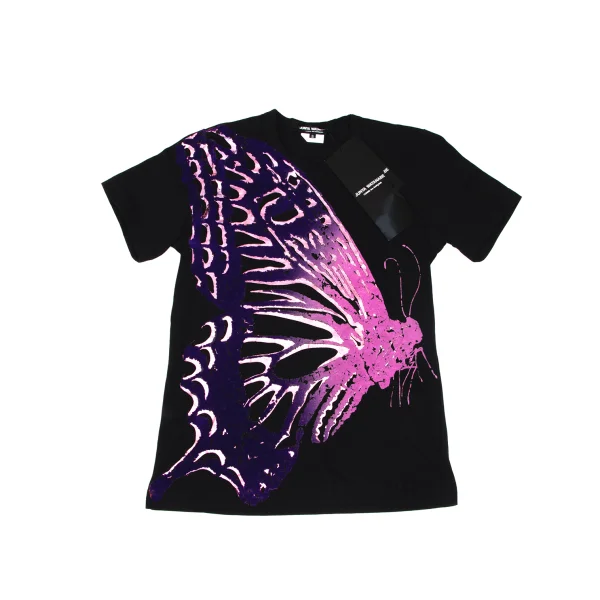 JUNYA WATANABE COMME des GARCONS Butterfly Flocked Print T-shirt Black S K-166057_001