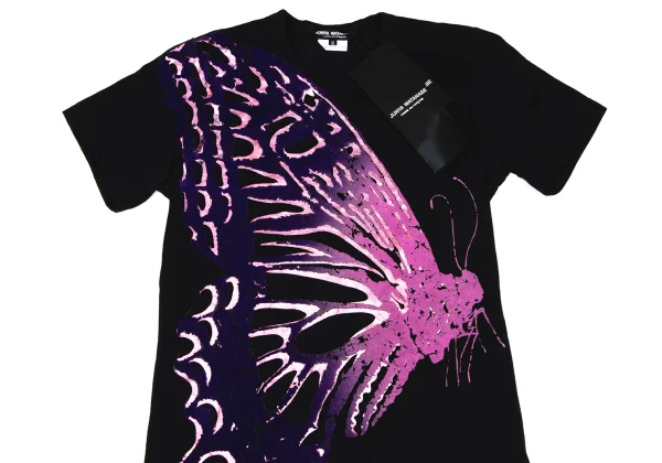JUNYA WATANABE COMME des GARCONS Butterfly Flocked Print T-shirt K-166057_002