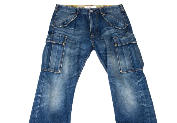 JUNYA WATANABE COMME des GARCONS denim Camouflage-lined Cargo Jeans K-166060_002