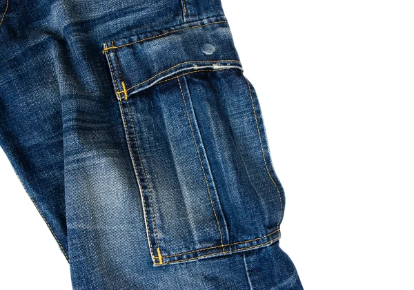 JUNYA WATANABE COMME des GARCONS denim Camouflage-lined Cargo Jeans K-166060_004