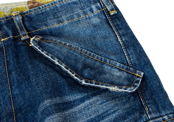 JUNYA WATANABE COMME des GARCONS denim Camouflage-lined Cargo Jeans K-166060_005