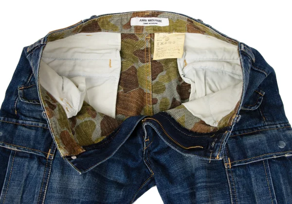 JUNYA WATANABE COMME des GARCONS denim Camouflage-lined Cargo Jeans K-166060_007