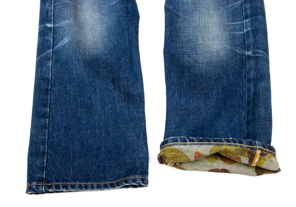 JUNYA WATANABE COMME des GARCONS denim Camouflage-lined Cargo Jeans K-166060_009