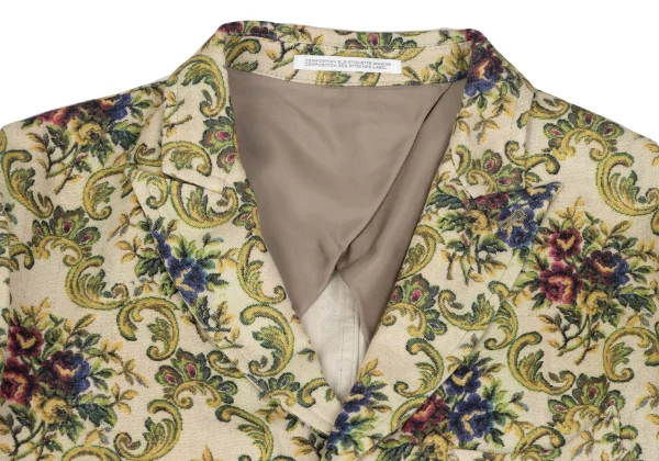 Yohji Yamamoto POUR HOMME Floral Printed Long Jacket K-166071_003