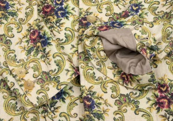 Yohji Yamamoto POUR HOMME Floral Printed Long Jacket K-166071_006