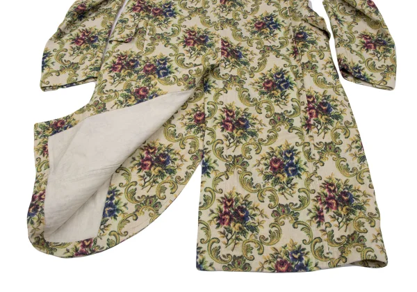 Yohji Yamamoto POUR HOMME Floral Printed Long Jacket K-166071_012