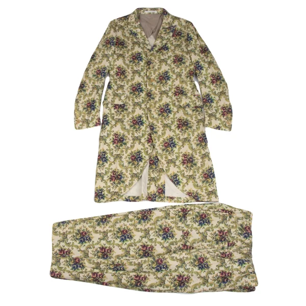 Yohji Yamamoto POUR HOMME Floral Printed Long Jacket K-166071_015