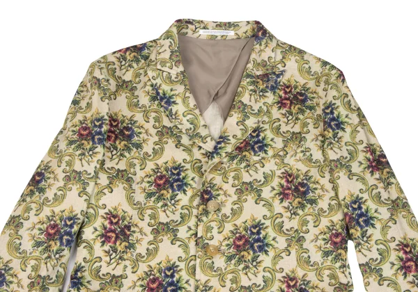 Yohji Yamamoto POUR HOMME Floral Printed Long Jacket & Wide Pants K-166073_003