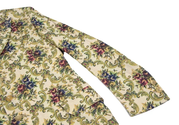 Yohji Yamamoto POUR HOMME Floral Printed Long Jacket & Wide Pants K-166073_004