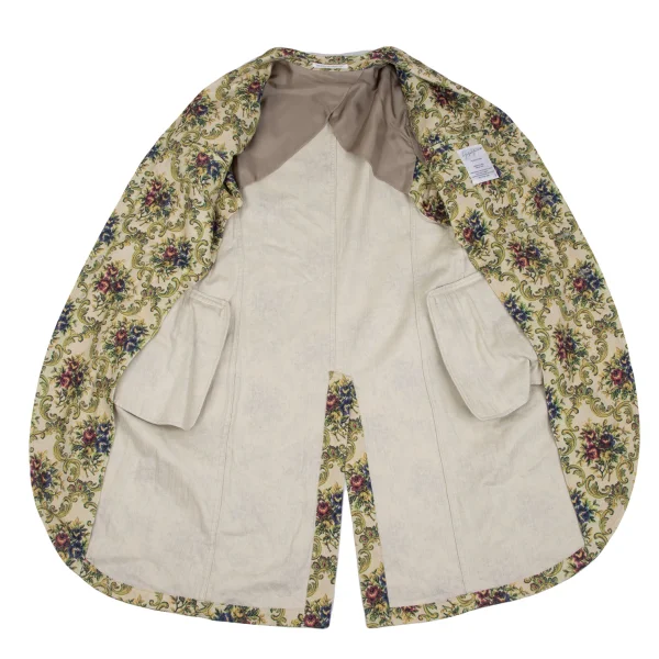 Yohji Yamamoto POUR HOMME Floral Printed Long Jacket & Wide Pants K-166073_007
