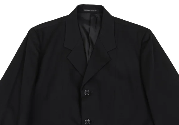 Yohji Yamamoto POUR HOMME Wool Gabardine Back Curve Switching Jacket K-166074_002