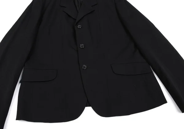Yohji Yamamoto POUR HOMME Wool Gabardine Back Curve Switching Jacket K-166074_006