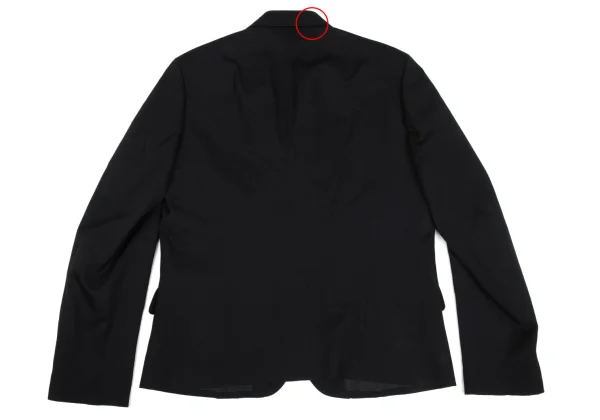 Yohji Yamamoto POUR HOMME Wool Gabardine Back Curve Switching Jacket K-166074_010
