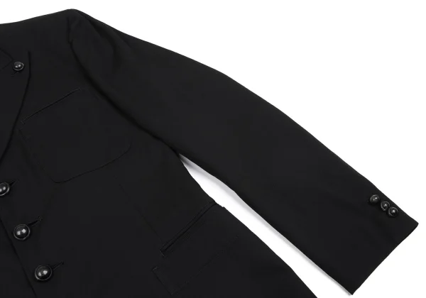 Yohji Yamamoto POUR HOMME Lapel Button Design Wool Gabardine Jacket K-166076_006