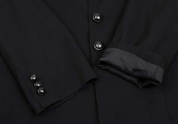 Yohji Yamamoto POUR HOMME Lapel Button Design Wool Gabardine Jacket K-166076_007