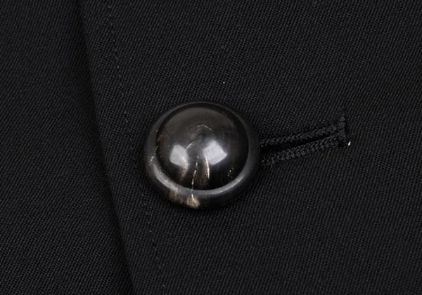 Yohji Yamamoto POUR HOMME Lapel Button Design Wool Gabardine Jacket K-166076_009
