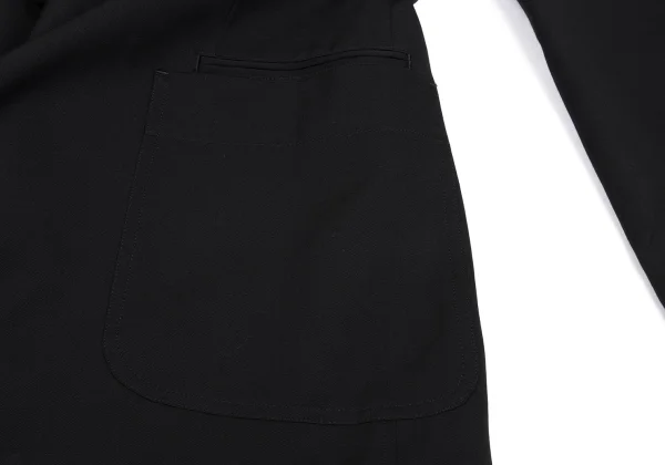 Yohji Yamamoto POUR HOMME Lapel Button Design Wool Gabardine Jacket K-166076_010