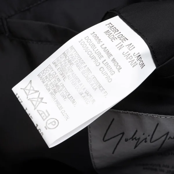 Yohji Yamamoto POUR HOMME Lapel Button Design Wool Gabardine Jacket K-166076_015