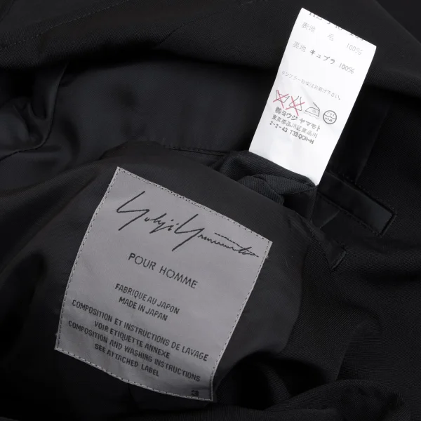 Yohji Yamamoto POUR HOMME Lapel Button Design Wool Gabardine Jacket K-166076_016