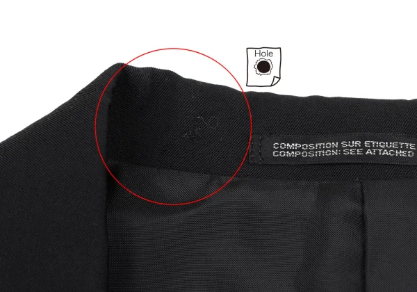 Yohji Yamamoto POUR HOMME Hem Pleats Design Wool Gabardine Jacket K-166078_004