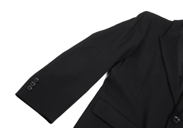 Yohji Yamamoto POUR HOMME Hem Pleats Design Wool Gabardine Jacket K-166078_006