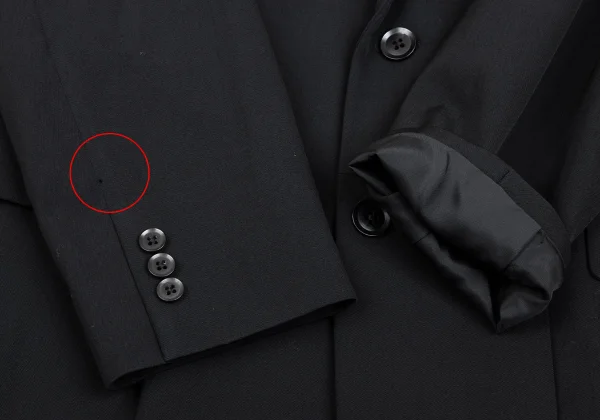 Yohji Yamamoto POUR HOMME Hem Pleats Design Wool Gabardine Jacket K-166078_007