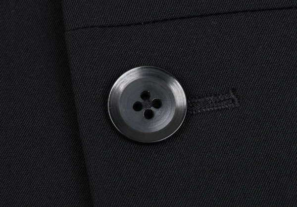 Yohji Yamamoto POUR HOMME Hem Pleats Design Wool Gabardine Jacket K-166078_010