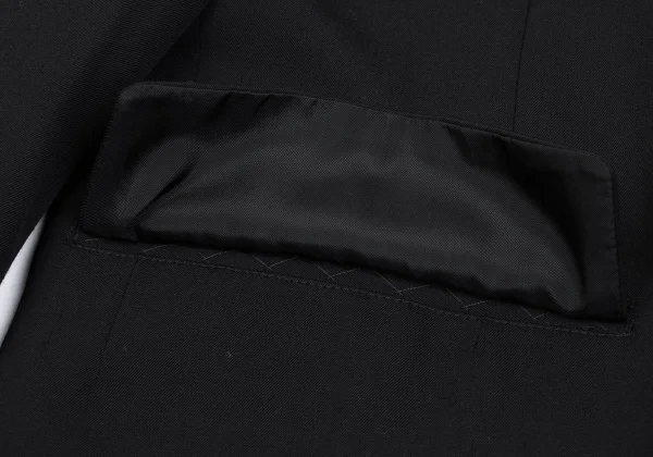 Yohji Yamamoto POUR HOMME Hem Pleats Design Wool Gabardine Jacket K-166078_011