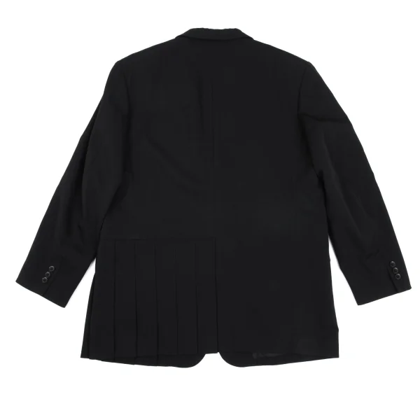 Yohji Yamamoto POUR HOMME Hem Pleats Design Wool Gabardine Jacket K-166078_014