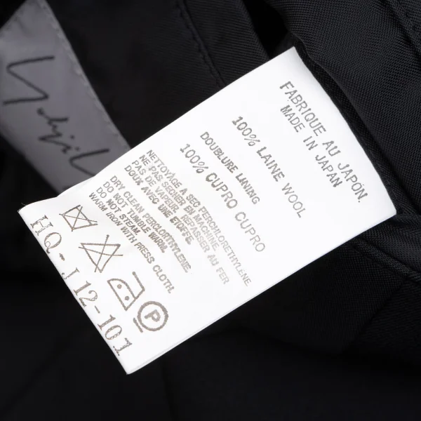 Yohji Yamamoto POUR HOMME Hem Pleats Design Wool Gabardine Jacket K-166078_017