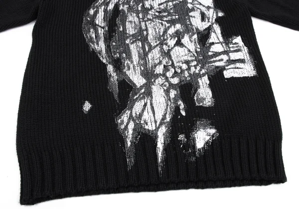 Yohji Yamamoto POUR HOMME Madness Graphic Printed Knit Sweater K-166079_007