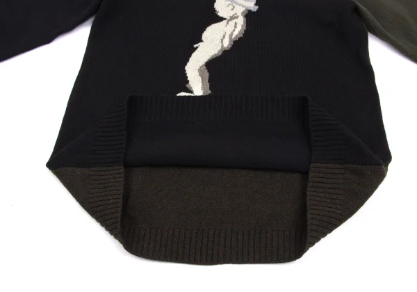 Yohji Yamamoto POUR HOMME Manneken Pis Knit Sweater K-166080_008