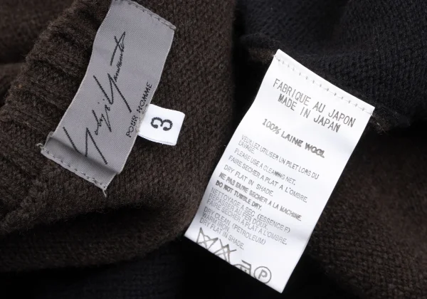 Yohji Yamamoto POUR HOMME Manneken Pis Knit Sweater K-166080_011