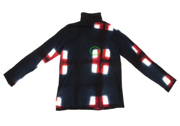 Yohji Yamamoto POUR HOMME Dyed Checker Knit Sweater K-166081_009