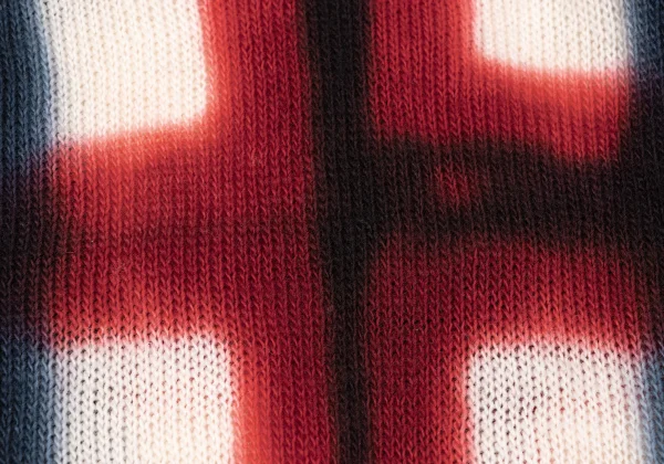 Yohji Yamamoto POUR HOMME Dyed Checker Knit Sweater K-166081_011