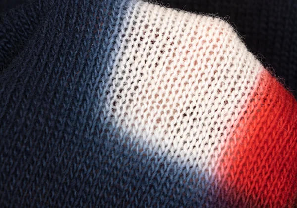 Yohji Yamamoto POUR HOMME Dyed Checker Knit Sweater K-166081_012