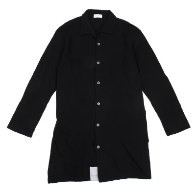Yohji Yamamoto POUR HOMME Dyed Wool Knit Long Shirt
