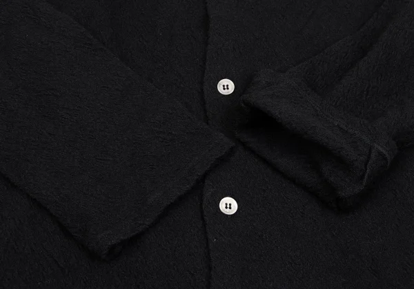 Yohji Yamamoto POUR HOMME Dyed Wool Knit Long Shirt K-166082_006