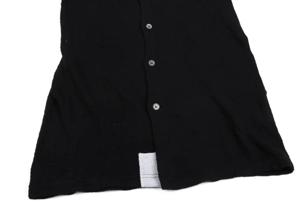 Yohji Yamamoto POUR HOMME Dyed Wool Knit Long Shirt K-166082_007