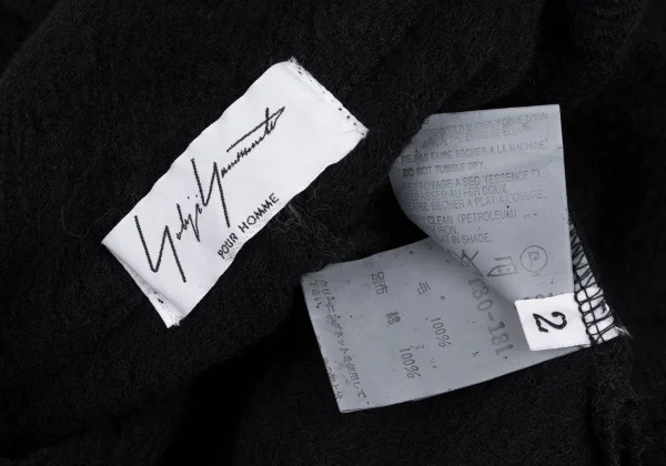 Yohji Yamamoto POUR HOMME Dyed Wool Knit Long Shirt K-166082_015