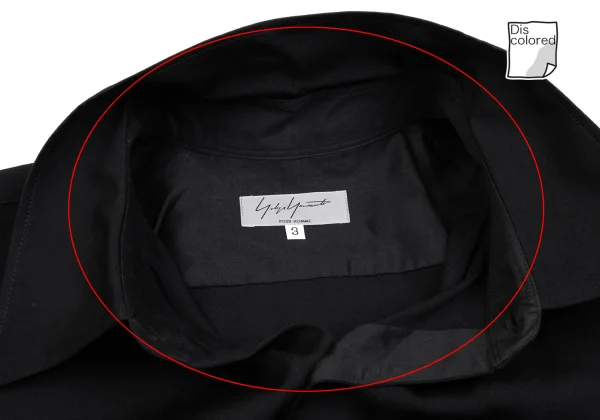 Yohji Yamamoto POUR HOMME Wool Gabardine Long Shirt K-166083_004