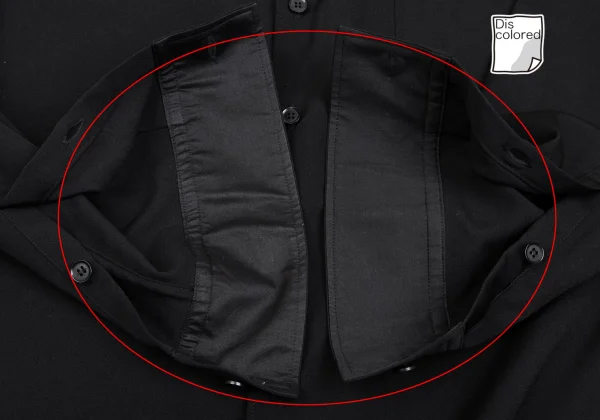 Yohji Yamamoto POUR HOMME Wool Gabardine Long Shirt K-166083_009