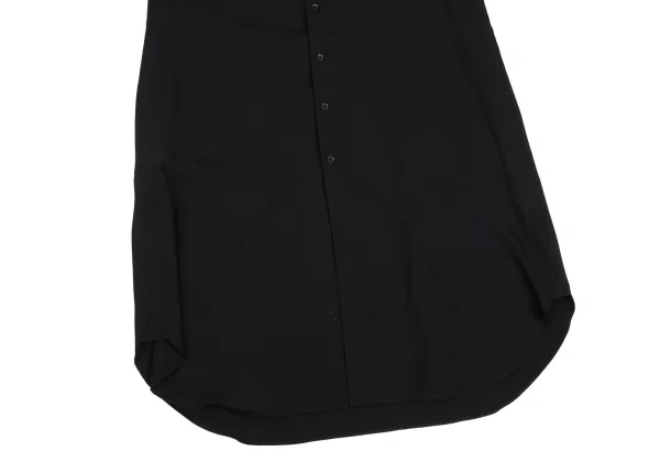 Yohji Yamamoto POUR HOMME Wool Gabardine Long Shirt K-166083_010