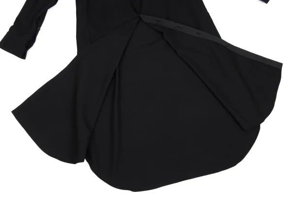 Yohji Yamamoto POUR HOMME Wool Gabardine Long Shirt K-166083_013