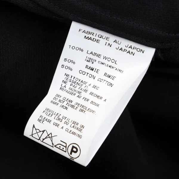 Yohji Yamamoto POUR HOMME Wool Gabardine Long Shirt K-166083_016