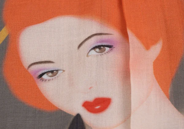 Yohji Yamamoto POUR HOMME Saeko Tsuemura Actress Printed Shirt K-166087_005