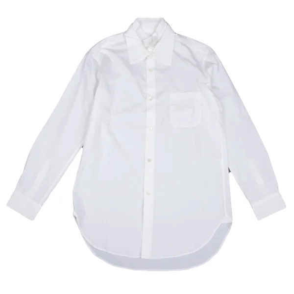 Yohji Yamamoto POUR HOMME Detachable Collar Cotton Shirt White 2 K-166090_001
